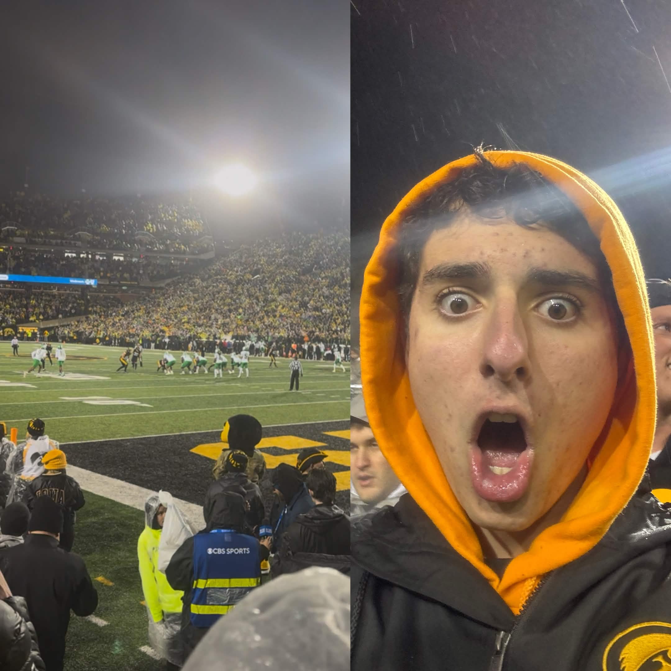 Andrew at Oregon-Iowa Football Game